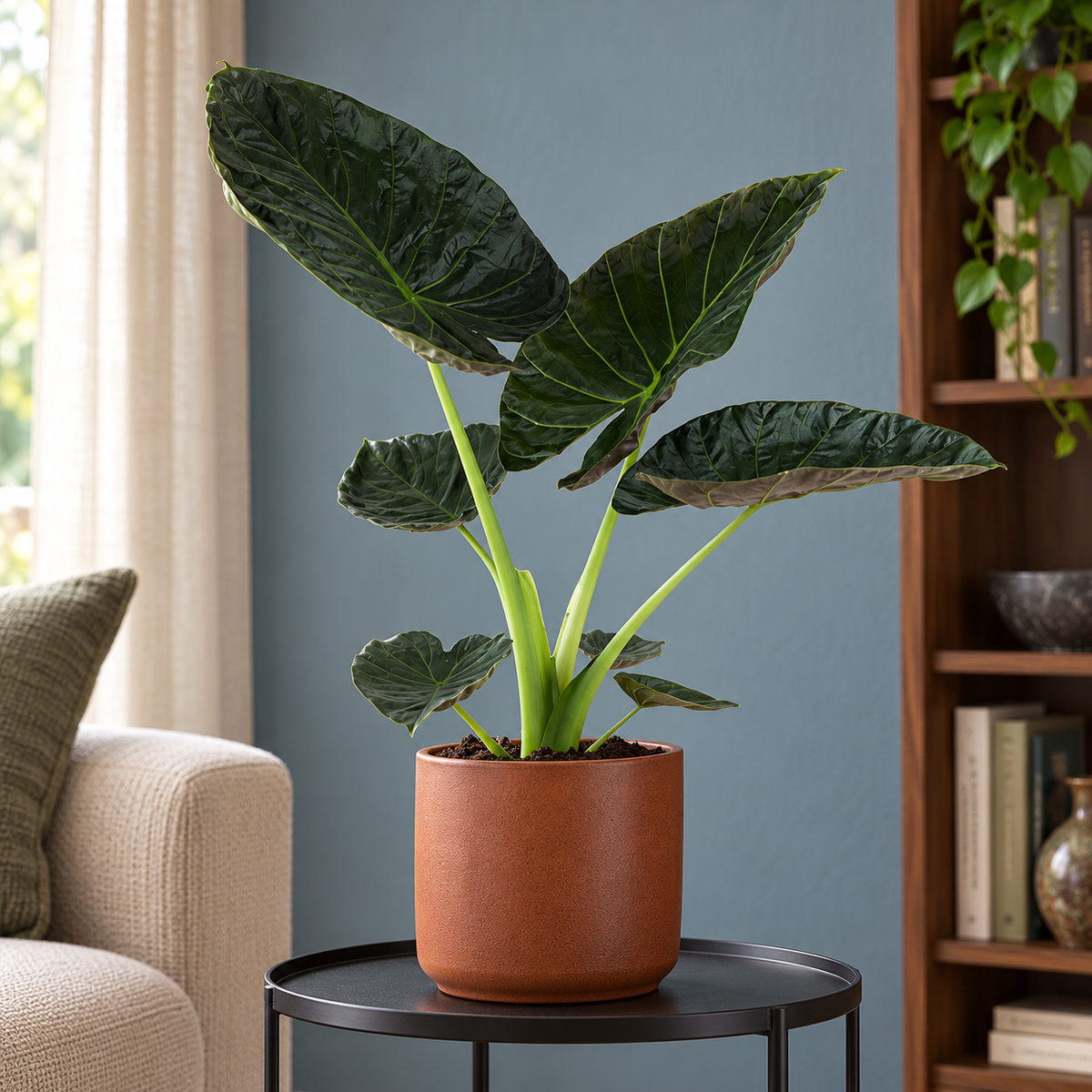 🌿 Alocasia Regal Shield | Grote Tropische Kamerplant