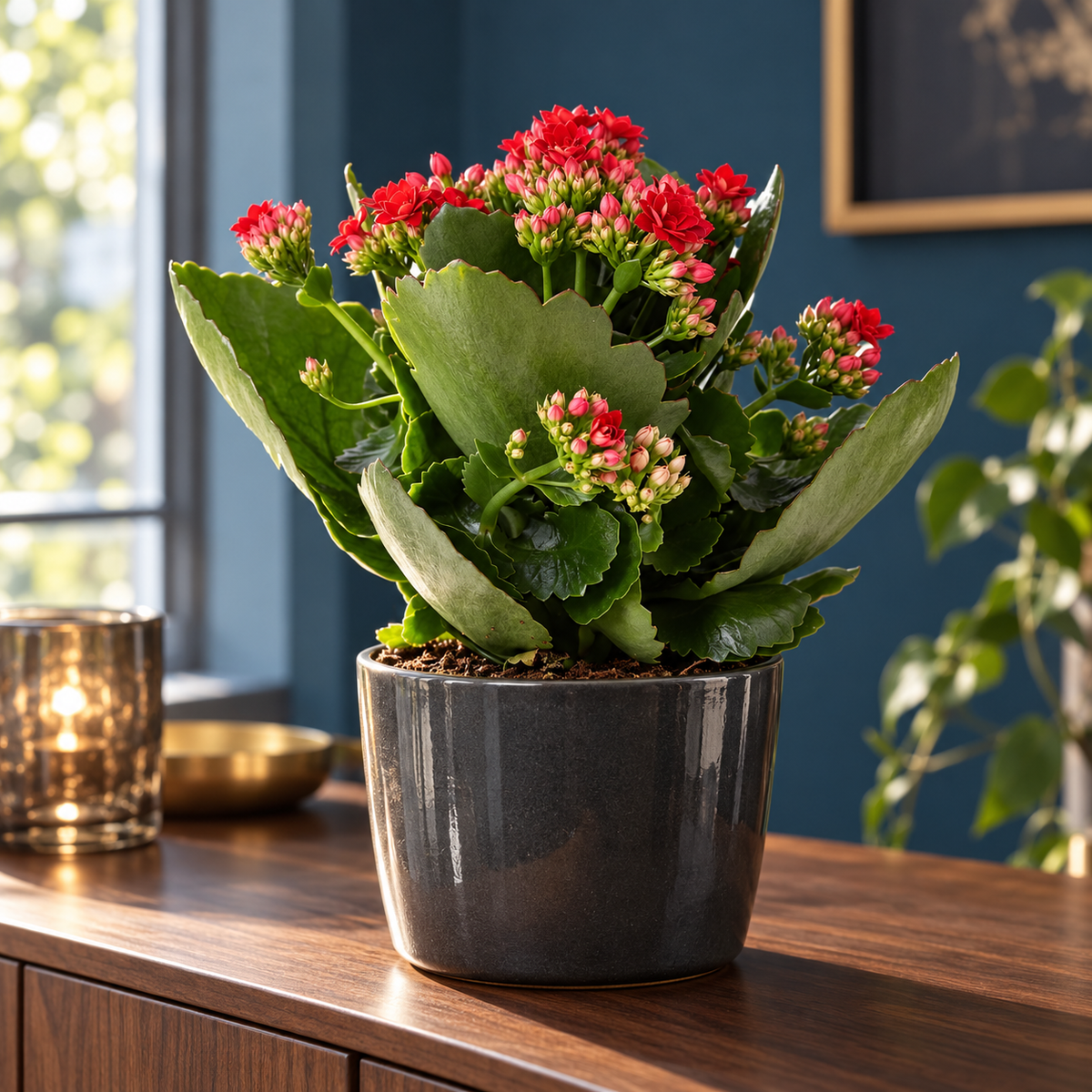 🌸 Kalanchoe Rosalina Don Justino Rood | Bloeiende Kamerplant