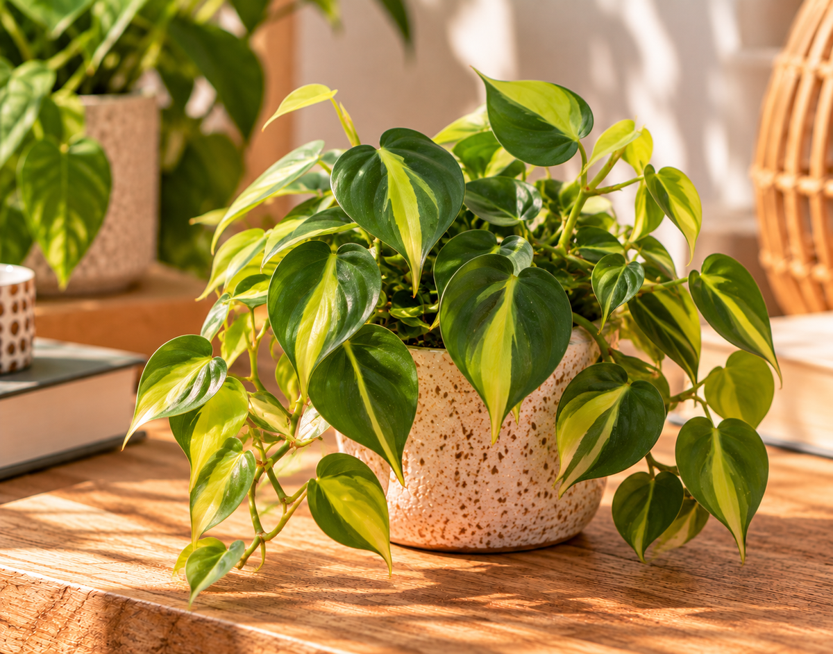 💚 Philodendron scandens ‘Brasil’ – Bonte hartbladphilodendron