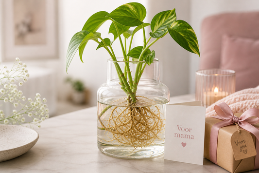 🎁 Moederdag cadeau: planten op water in een glazen vaas