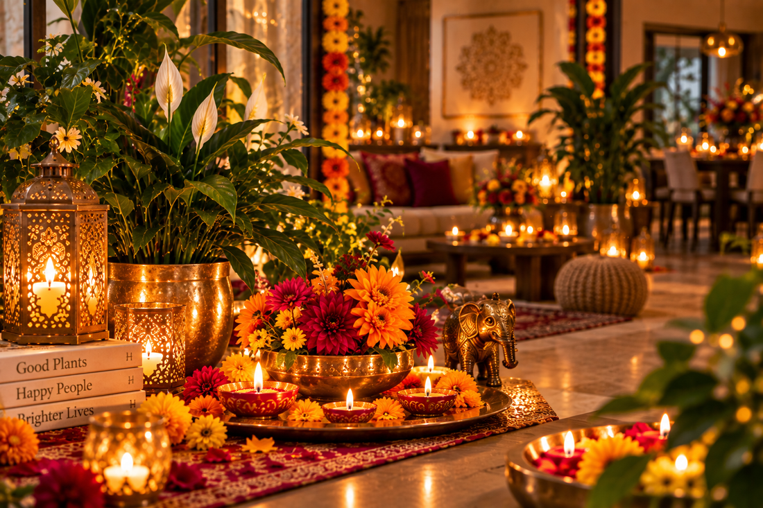 🪔 Diwali vieren met licht, bloemen en groen | Inspiratie voor het Festival of Lights