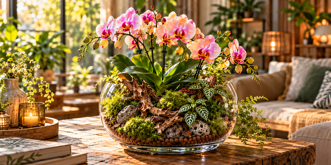🌸 Orchideeën in glas | Zo creëer je een stijlvol miniatuurlandschap