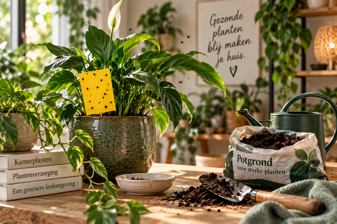 Rouwvliegjes bij planten herkennen en bestrijden | Complete gids