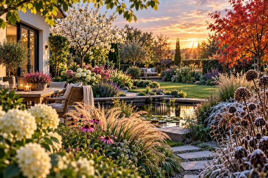 🍂 Een vierseizoenentuin ontwerpen | Zo blijft je tuin ook in herfst en winter mooi
