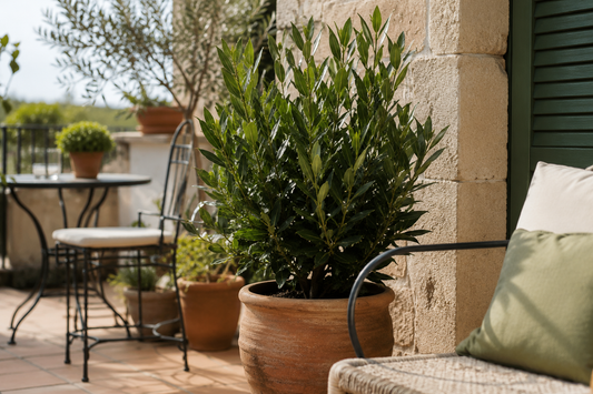 🌿 Laurus nobilis – Mediterrane sfeer voor balkon en terras