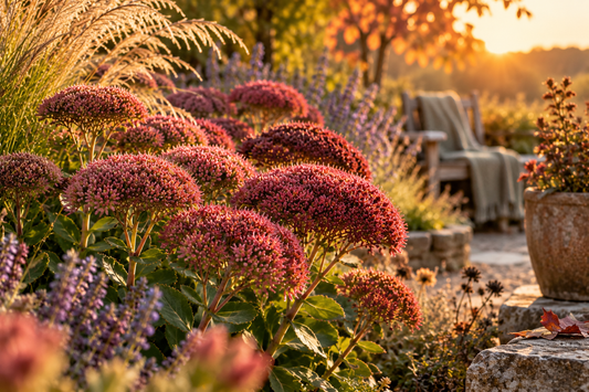 🌿 Plant van de week: Sedum ‘Herbstfreude’: sterke herfstbloeier vol kleur en leven
