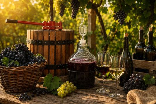 🍷 Zelf Wijn Maken van Druiven – Een Stapsgewijze Gids voor Beginners