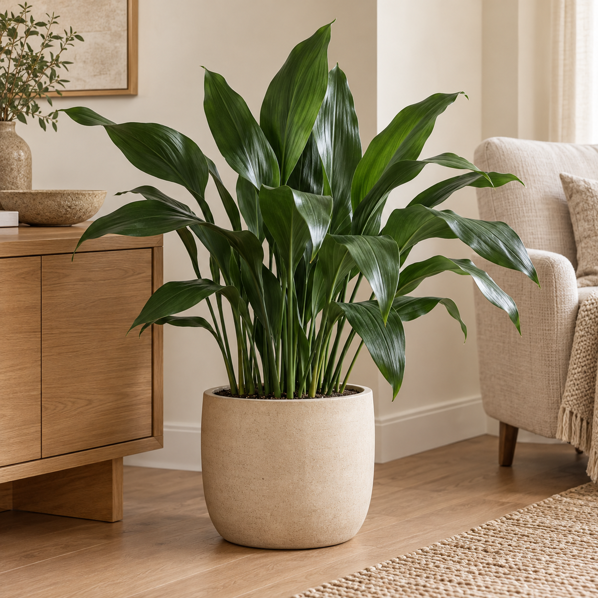🌿 Aspidistra elatior – Sterke kamerplant voor weinig licht