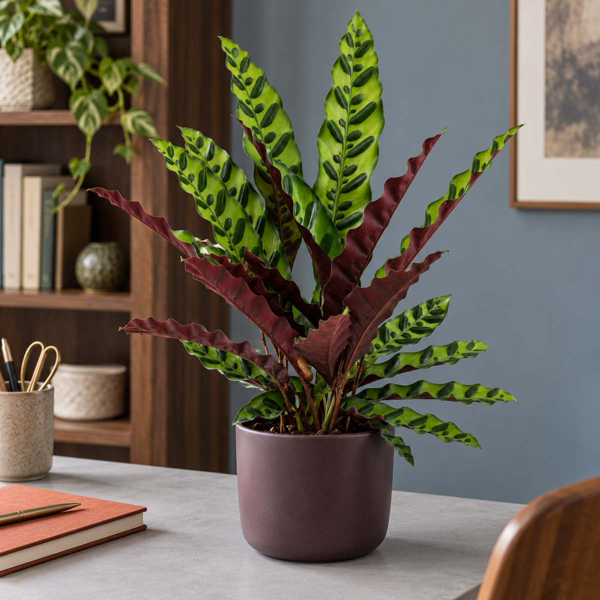 🌿 Calathea Lancifolia ‘Insignis’ | Ratelslang Plant Set (2 Stuks)
