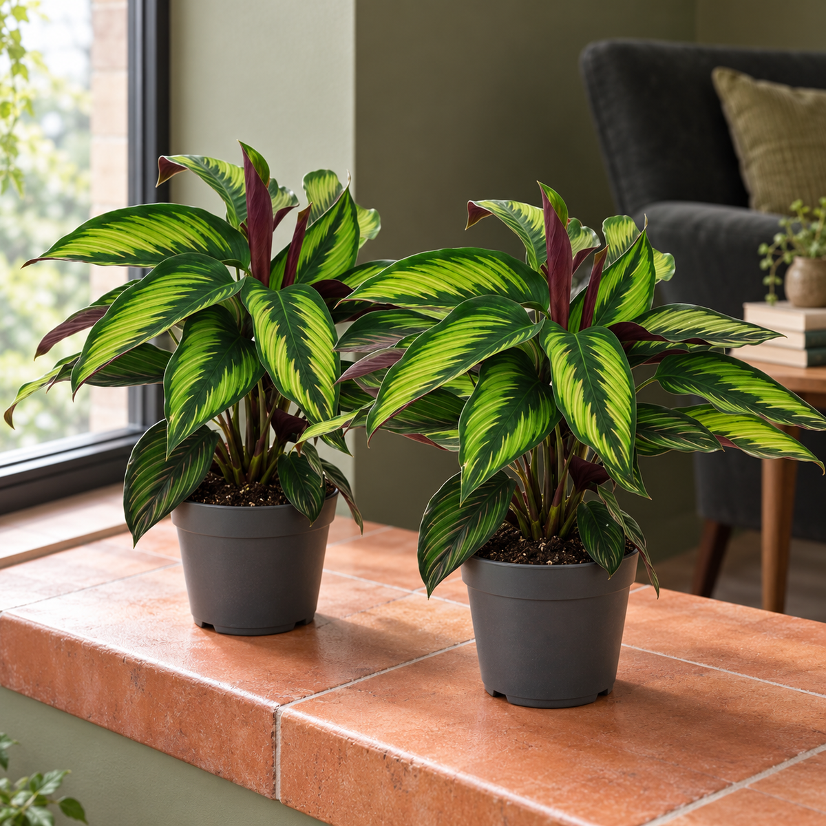 🌿 Calathea Majestica ‘Princeps’ | Luxe Set (2 Stuks)