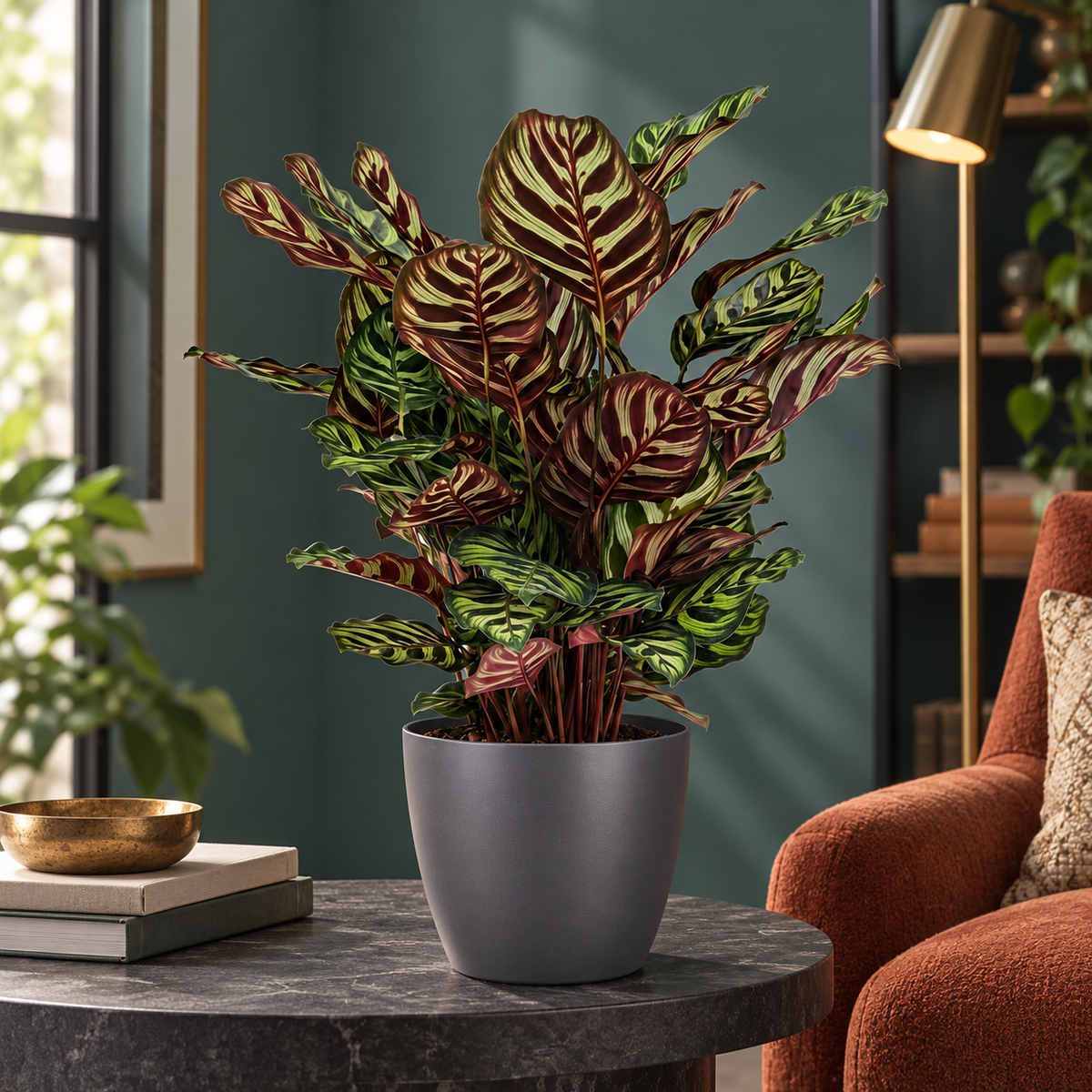 🌿 Calathea makoyana – Pauwenplant