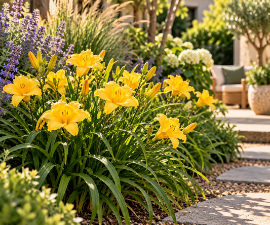 🌿 Hemerocallis 'Stella d'Oro' – Gele Daglelie | 3 stuks