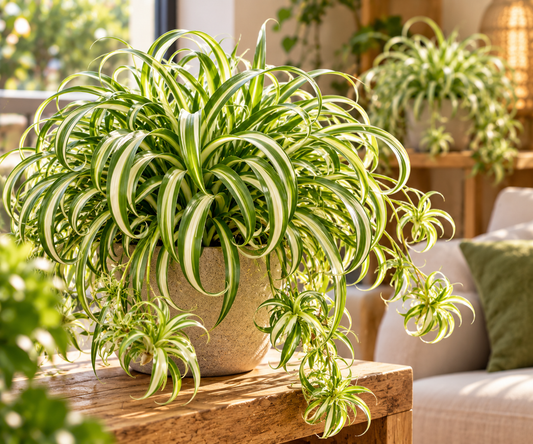 Chlorophytum comosum ‘Bonnie’ – Krullende Graslelie | (4 stuks)