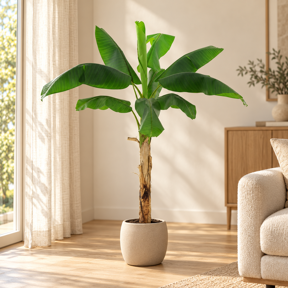 🌴 Kunst Bananenplant Musa | Tropische Kunstplant voor je Interieur