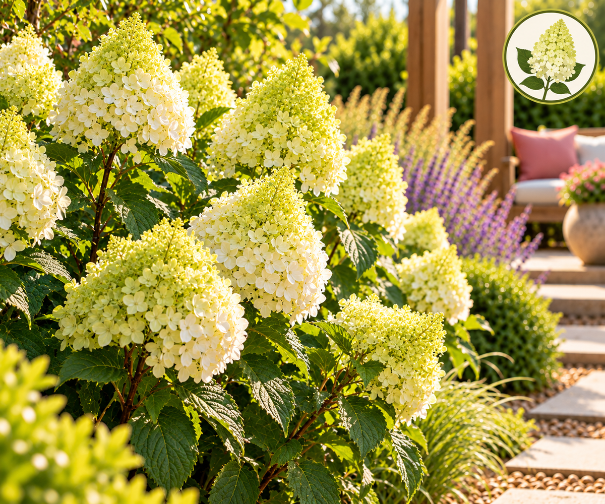 🌿Hydrangea panniculata ‘Limelight’ – Pluimhortensia | (3 stuks)