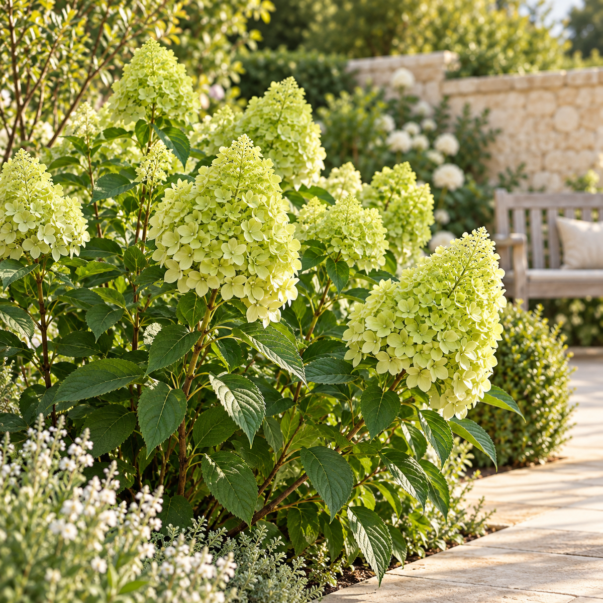 🌿 Hydrangea paniculata 'Limelight' | Pluimhortensia met Limegroene Bloemen