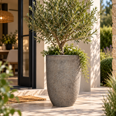 🪨 Pot Mountain Hayes S Diorite Grey – D38 × H56 cm