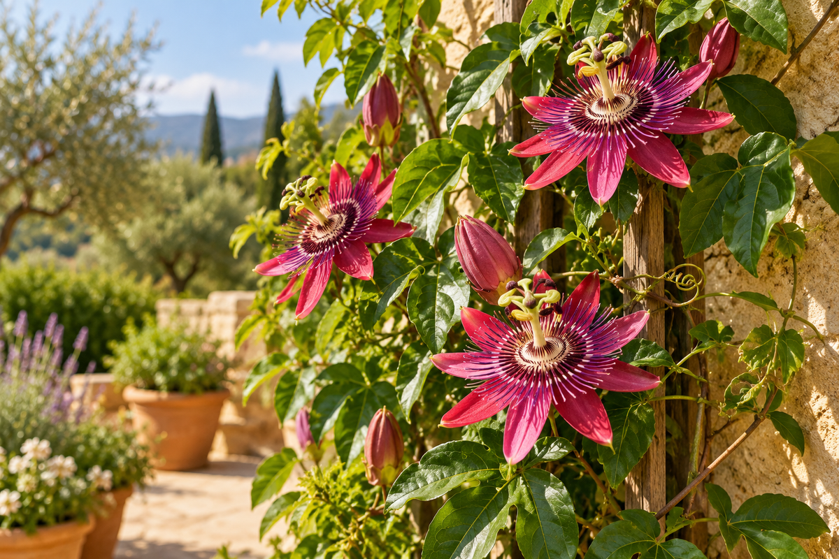 🌺 Passiflora ‘Victoria’ – Passiebloem – Rood-roze klimplant