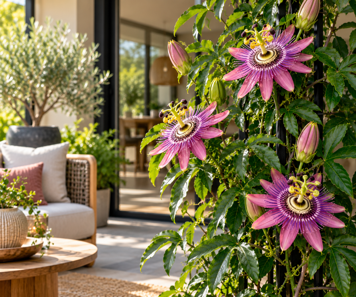 🌸 Passiflora 'Anastasia' – Roze Passiebloem (2 stuks)