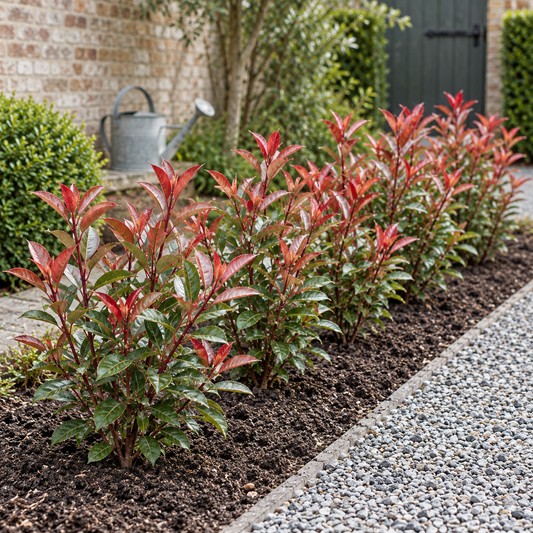 🌿 Photinia fraseri ‘Carré Rouge’ | Haagplant met Rood Blad (6 Stuks)
