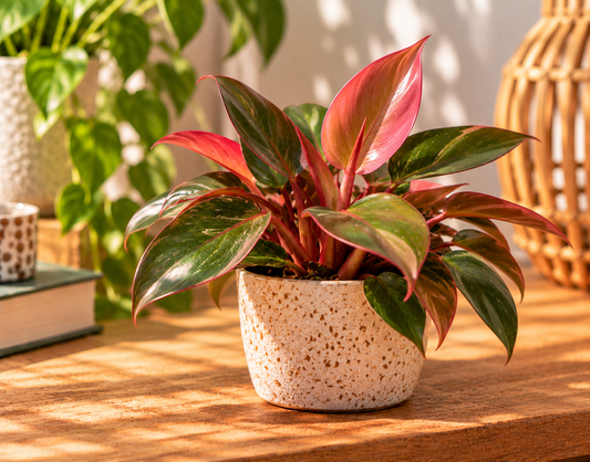 ❤️ Philodendron ‘Sun Red’ – Roodgroene tropische kamerplant