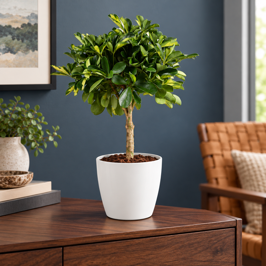 🌿 Schefflera Gold Capella | Vingerboom met Witte Pot
