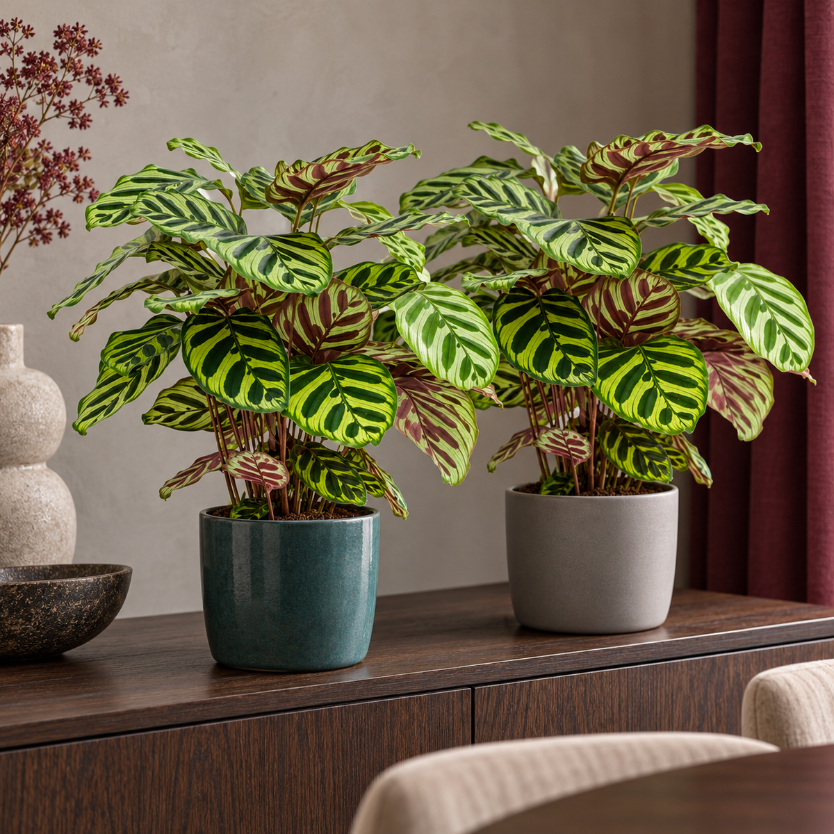 🌿 Calathea Makoyana | Pauwenplant Set (2 Stuks)