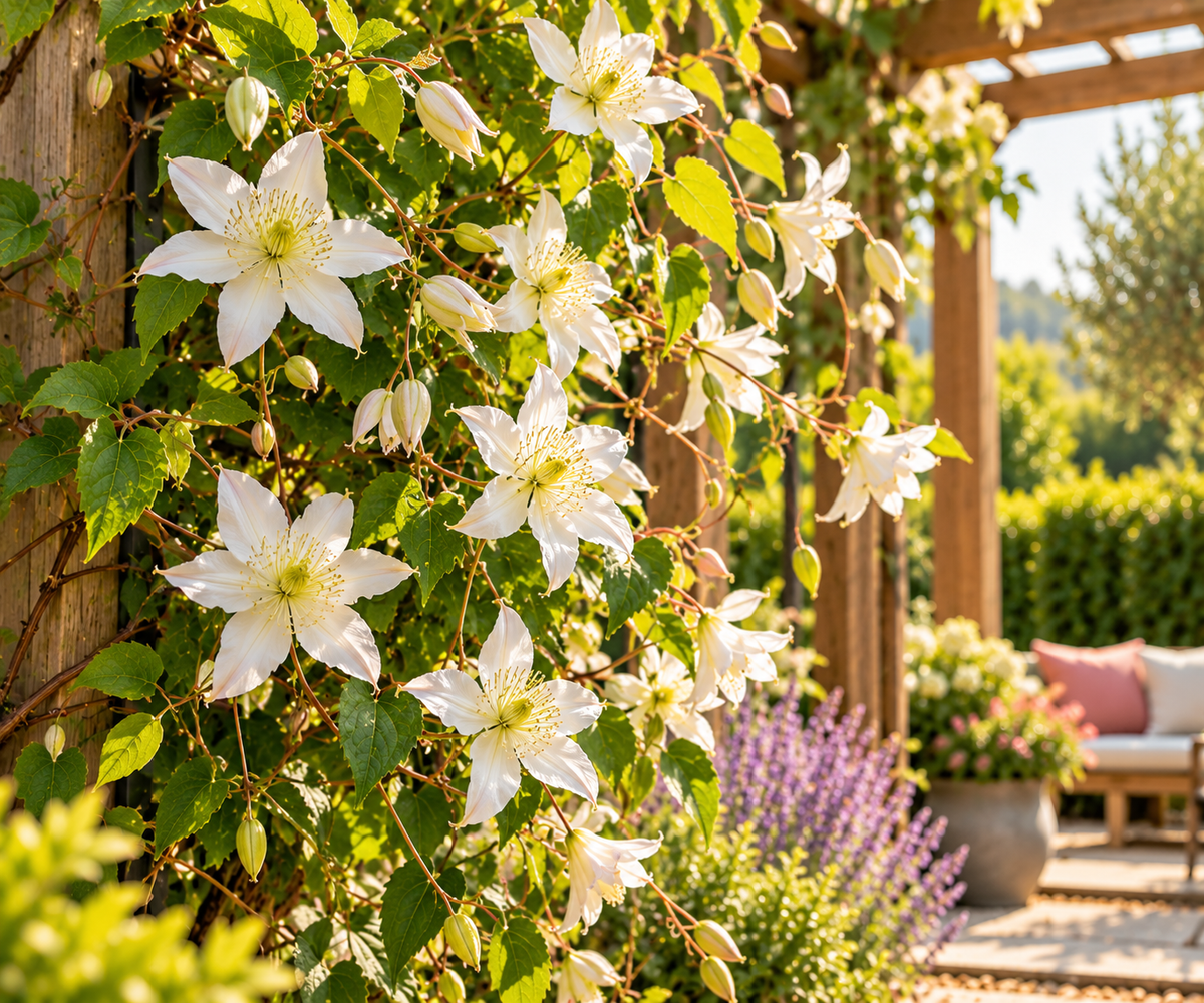 🌸 Clematis Garland ‘Tsukiko’ – Sierlijke Japanse Clematis
