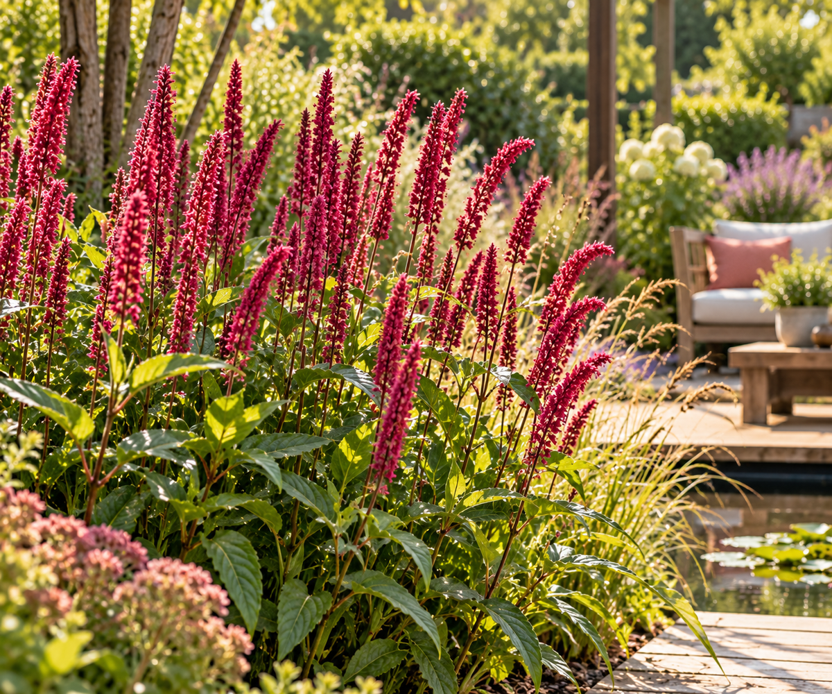 🌿 Persicaria amplexicaulis – Duizendknoop | 3 stuks