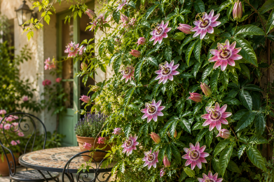 🌸 Passiflora 'Anastasia' – Roze Passiebloem (2 stuks)