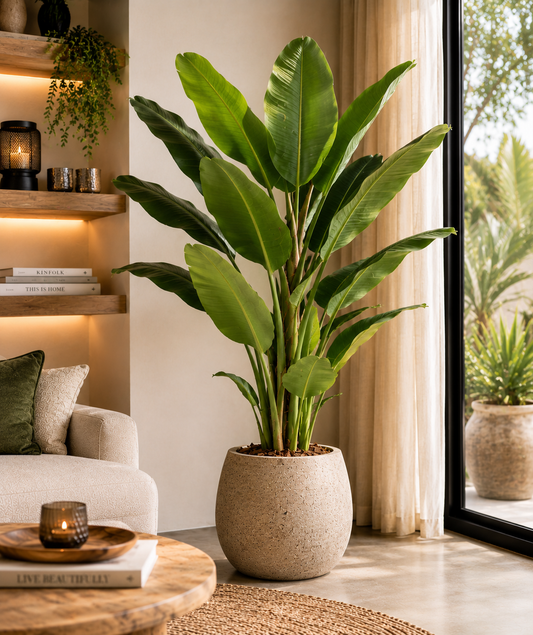 🍌 Bananenplant Musa – Kunst Bananenplant 120 cm