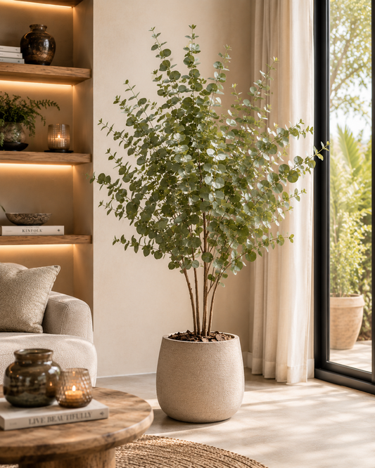 🌿Eucalyptus Green – Kunst Eucalyptus Boom 120 cm