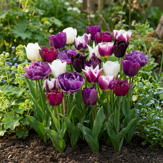 🌷 Tulipa Blueberry Mix – Tulpenmix | (24 stuks)