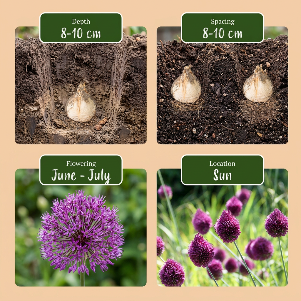 💜 Allium sphaerocephalon – Kogellook (400 stuks)