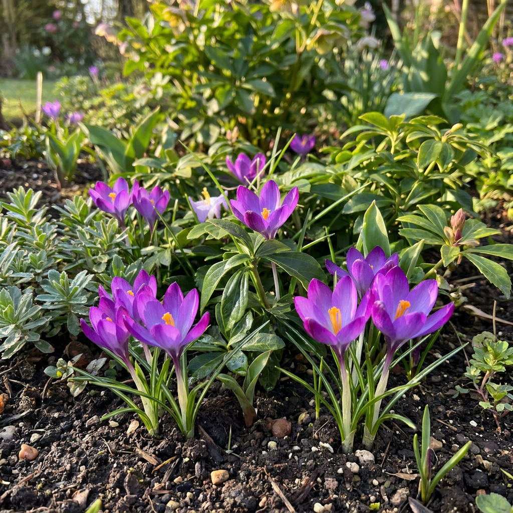 💜 Crocus Ruby Giant – Paarse krokus (400 stuks)