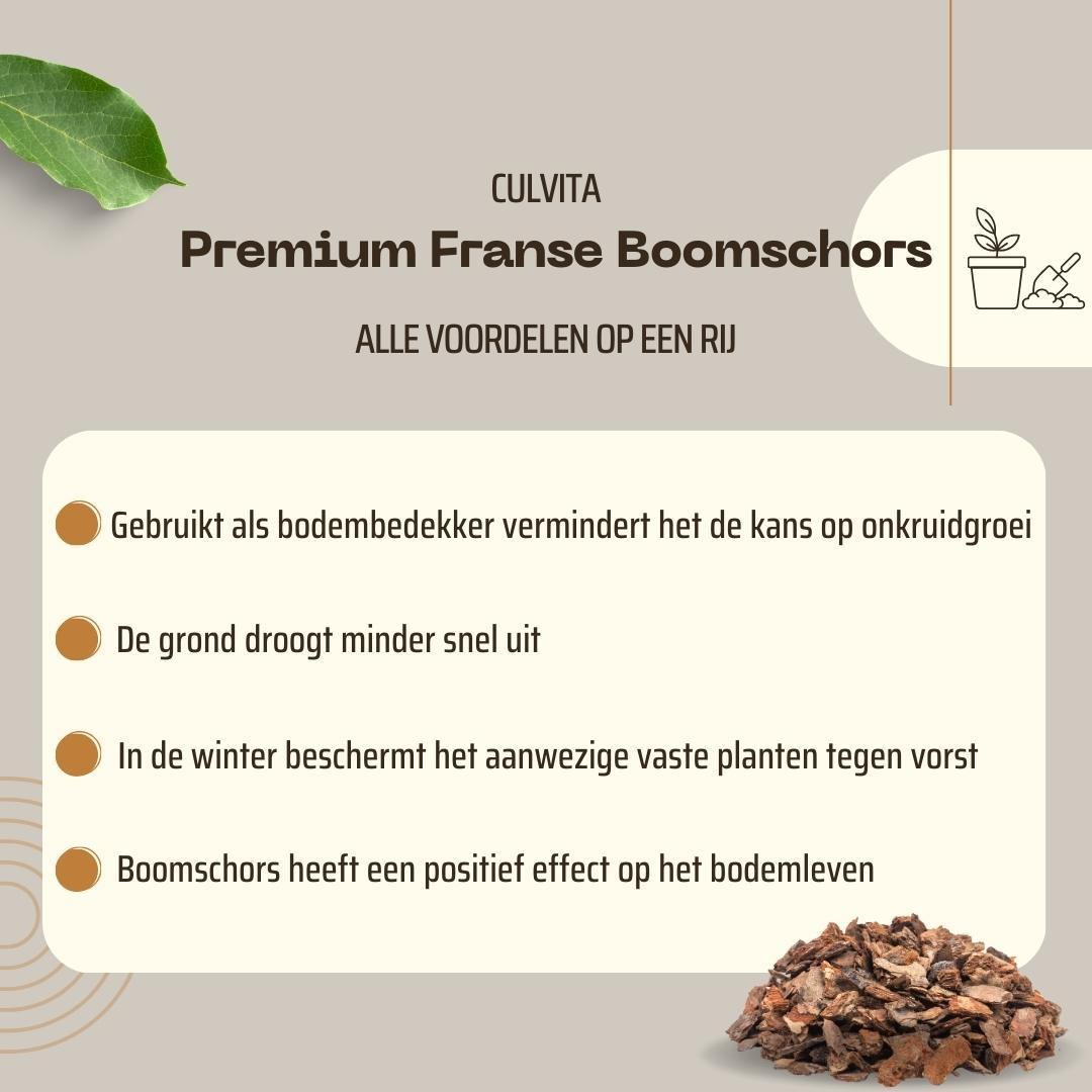 🌿 Culvita Premium Franse Boomschors 30-40 mm | Sierschors & Bodembedekker 40L