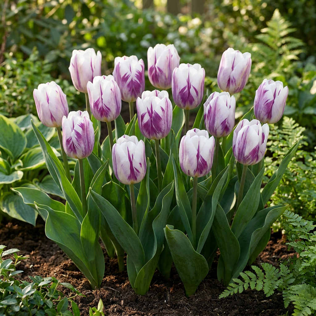 🌷 Tulipa Flaming Flag – Tulp Vlammende Vlag (120 stuks)