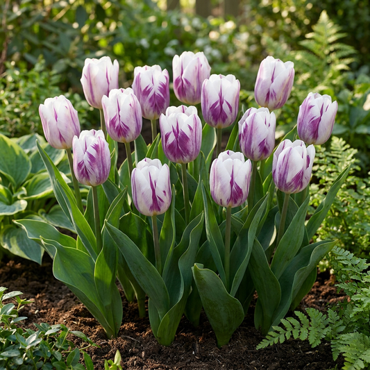 🌷 Tulipa Flaming Flag – Tulp Vlammende Vlag (120 stuks)