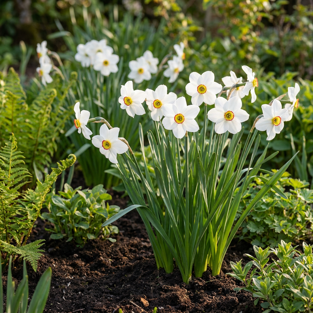 🤍 Narcissus poeticus ‘Recurvus’ – Witte fakkelnarcis (20 stuks)