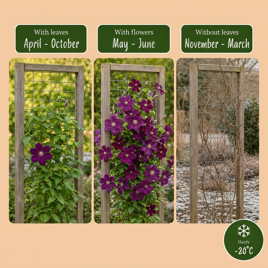 Clematis ‘Warszawska Nike’ – Bosrank | (2 stuks)