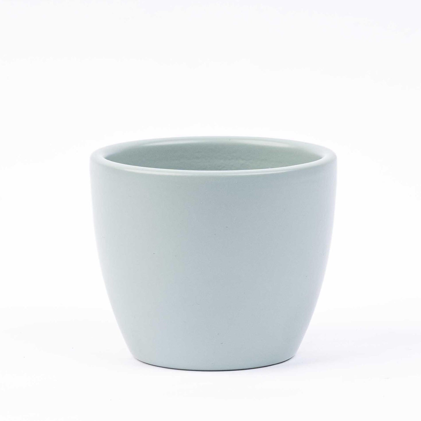 🌿 Pot Boule Urbangroen Mat – Keramische Bloempot Ø 7,5 cm