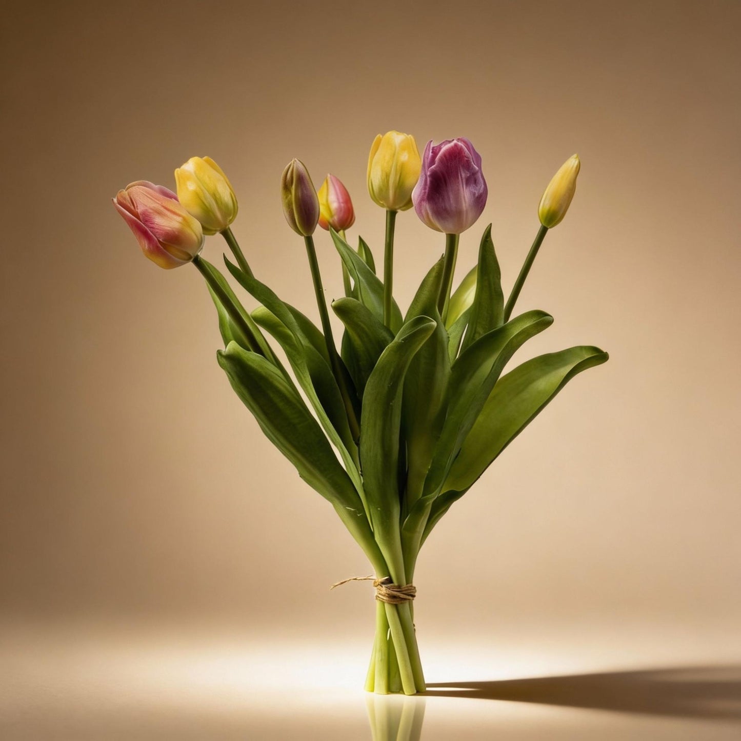 🌷 Zachte Lente – Real Touch Kunsttulpen (42 cm)