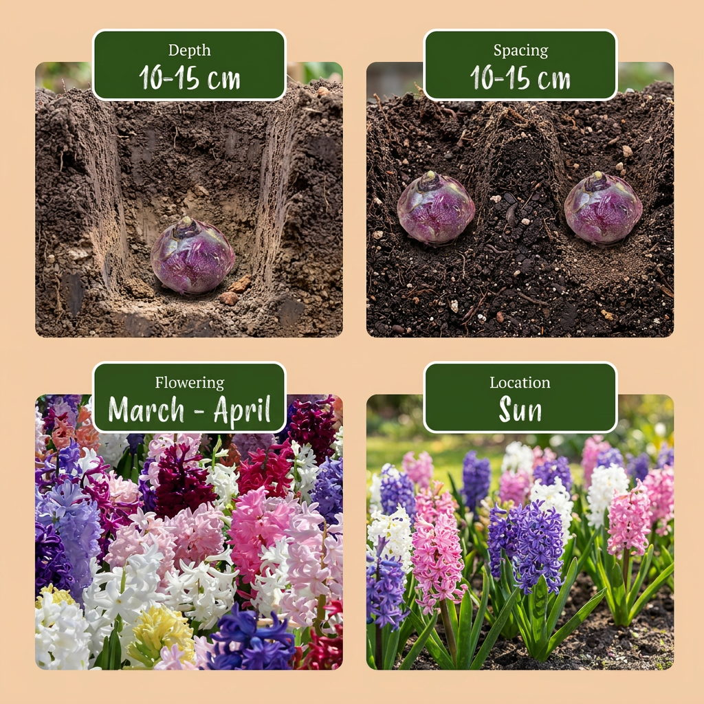 🌸 Hyacinthus mix – Hyacint mix (80 stuks)