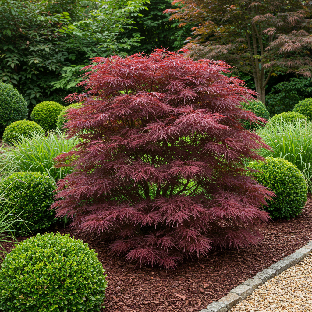 🍁 Acer palmatum ‘Sumi-nagashi’ – Rode Japanse Esdoorn | (2 stuks)
