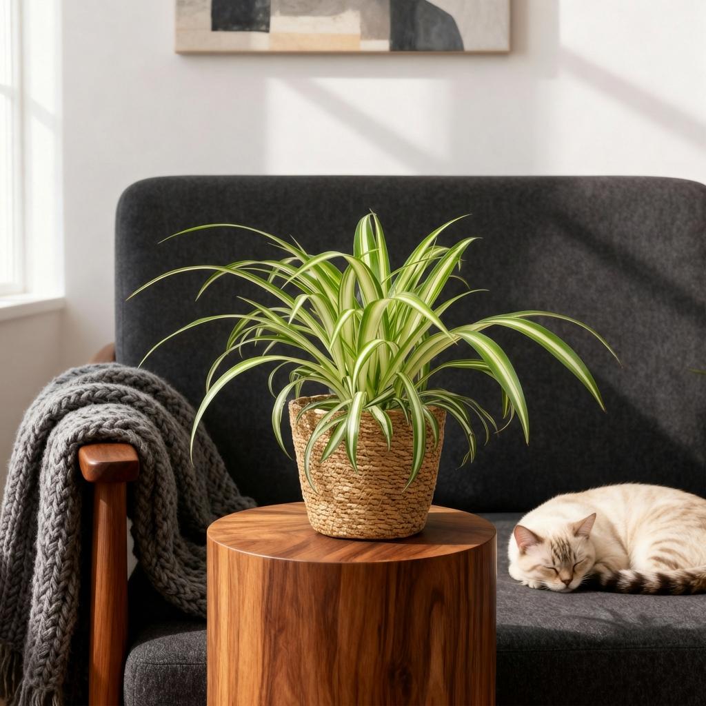 🌿 Chlorophytum comosum ‘Variegatum’ – Bonte Graslelie | (4 stuks)