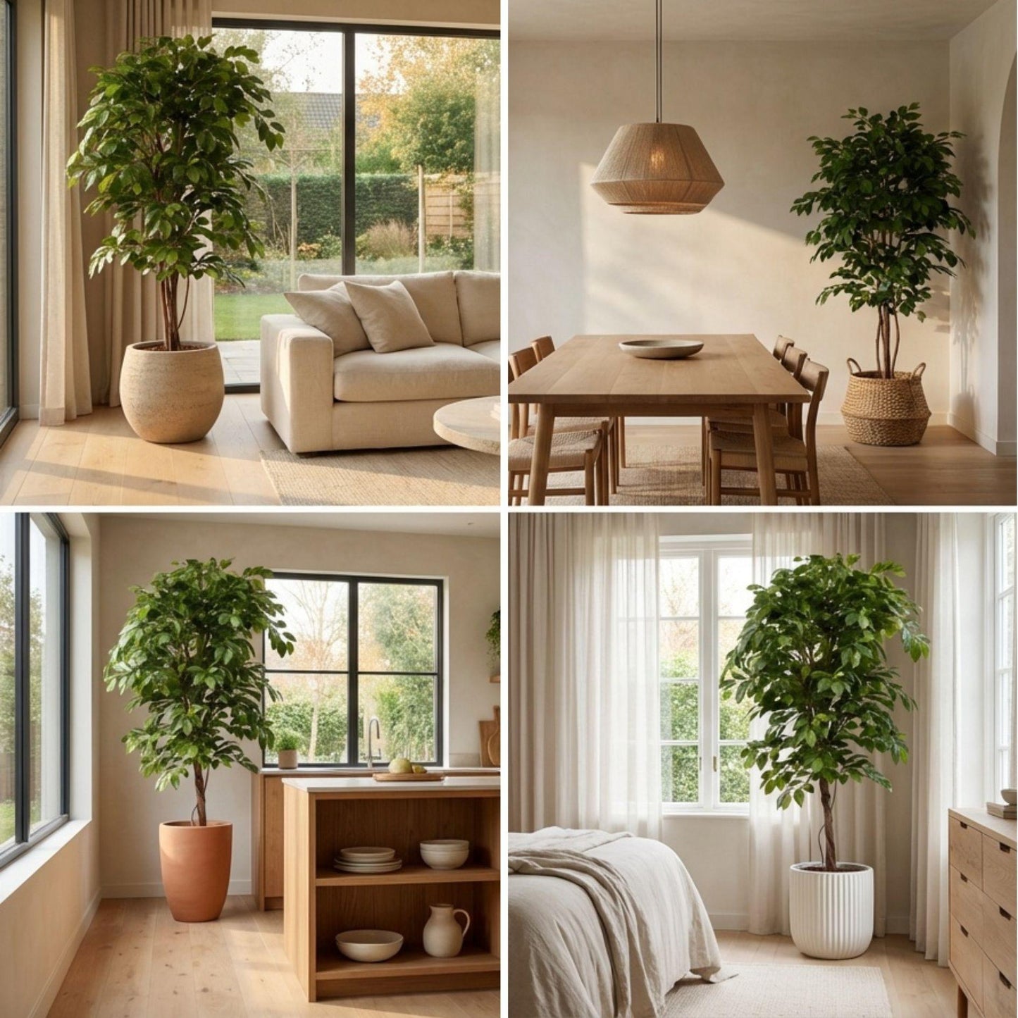 🌿 Kunst Ficus Deluxe Vine – Decoratieve Kunstboom