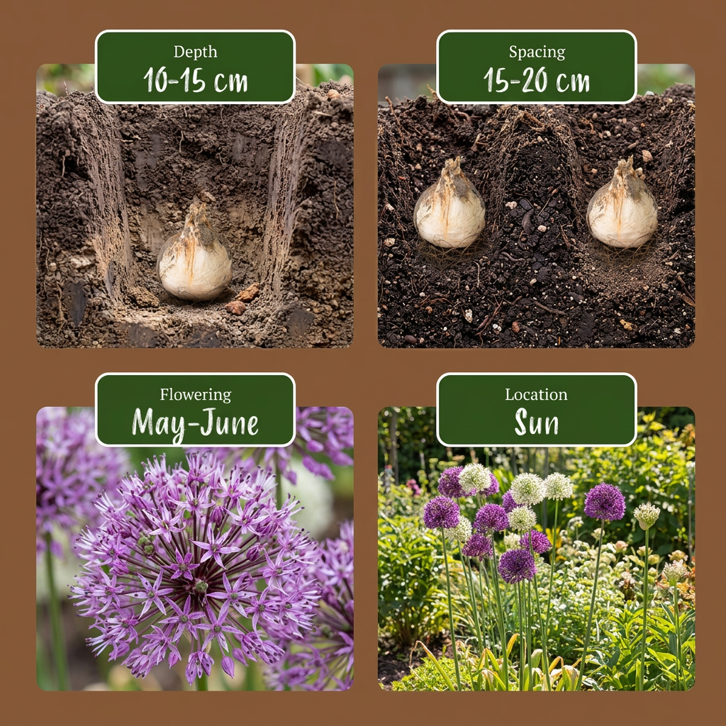 💜🤍 Allium Purple-White Mix – Sierui paars-wit mix (320 stuks)