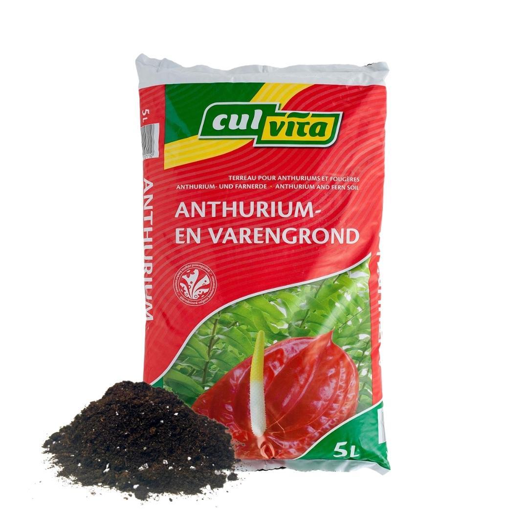 🌿 Culvita Anthurium & Varengrond 5L | Speciaal voor Anthurium en Varens