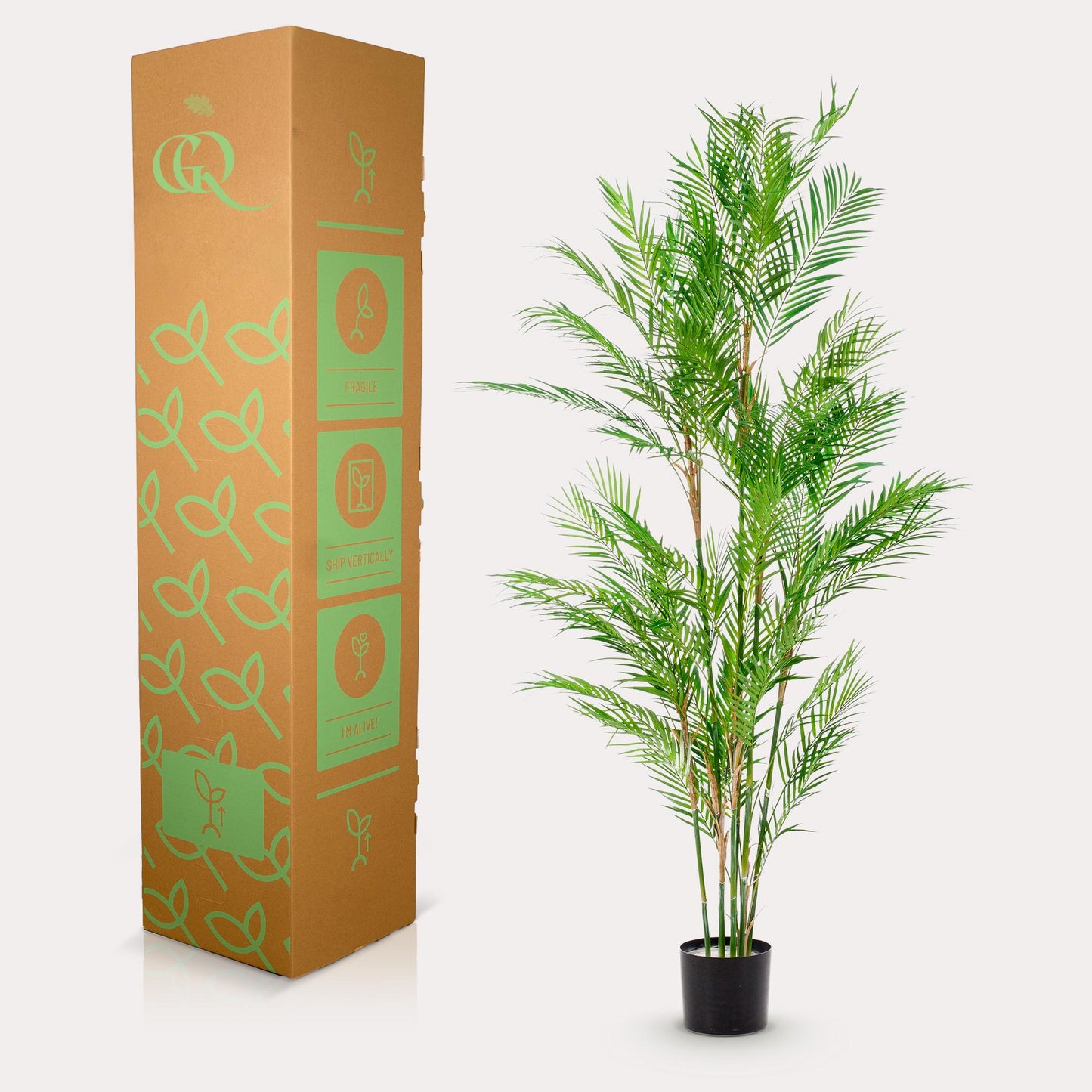 🌴 Kunstplant Chamaedorea Elegans – Bergpalm | Luxe Tropische Kunstplant