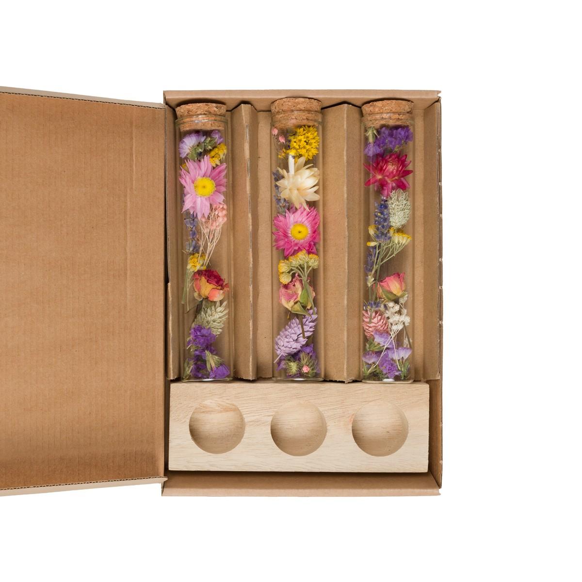 Droogbloemen – Message in a Box Large Multi (8 Stuks)